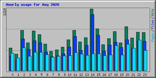 Hourly usage for May 2026